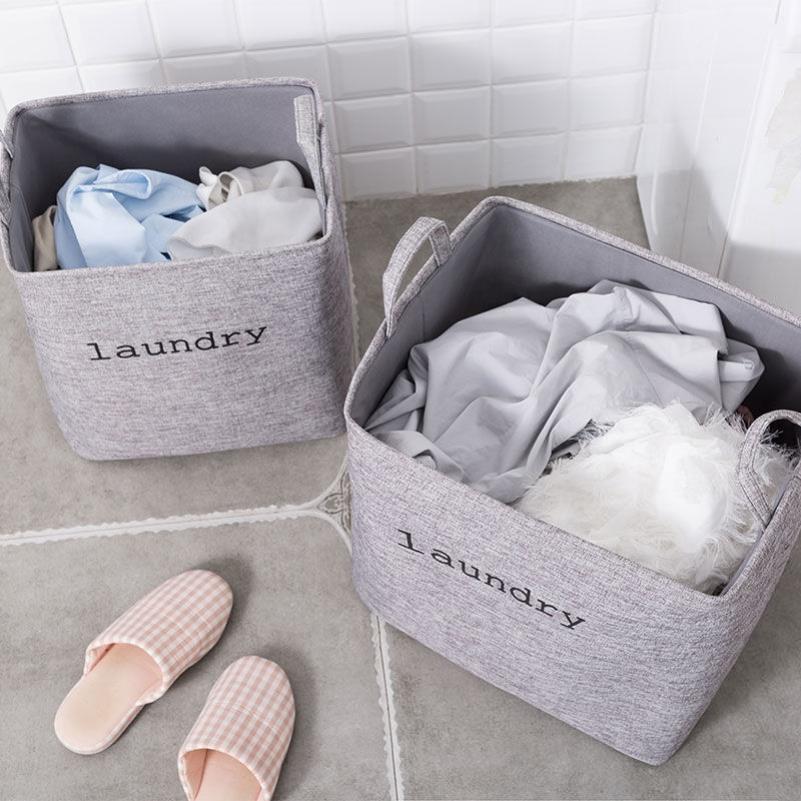 folding large size dirty clothes fabric basket laundry box