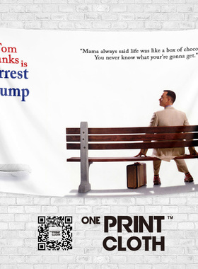 Forrest Gump阿甘正传励志电影定制装饰画背景墙布海报挂毯挂布