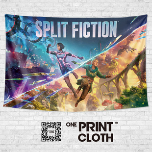 双影奇境Split Fiction游戏周边主题网吧装修海报装饰背景布挂布
