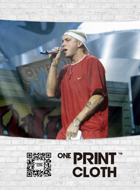 埃米纳姆Eminem姆爷说唱粉丝周边潮牌卧室装饰背景墙布海报挂布毯