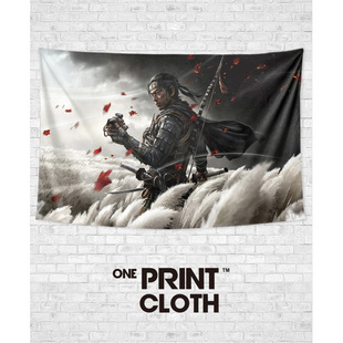 Ghost of Tsushima对马岛之魂定制周边装饰背景布海报挂毯画挂布