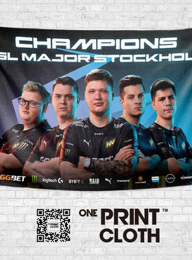 Navi战队CSGO反恐精英海报电竞应援旗周边定制装饰画背景墙布挂布