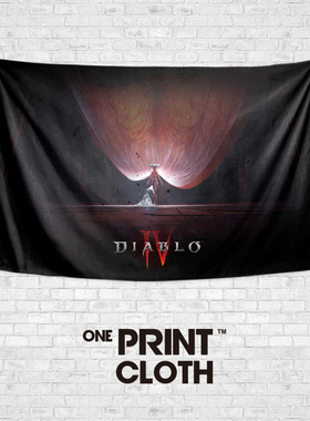 暗黑破坏神Diablo创意游戏周边定制墙布装饰背景布海报挂毯画挂布