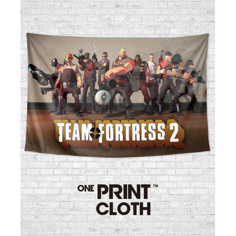 TF2军团要塞Team Fortress2创意游戏定制周边装饰背景布海报挂布