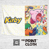 星之卡比Kirby创意任天堂游戏周边海报墙壁装 饰背景布挂毯挂布