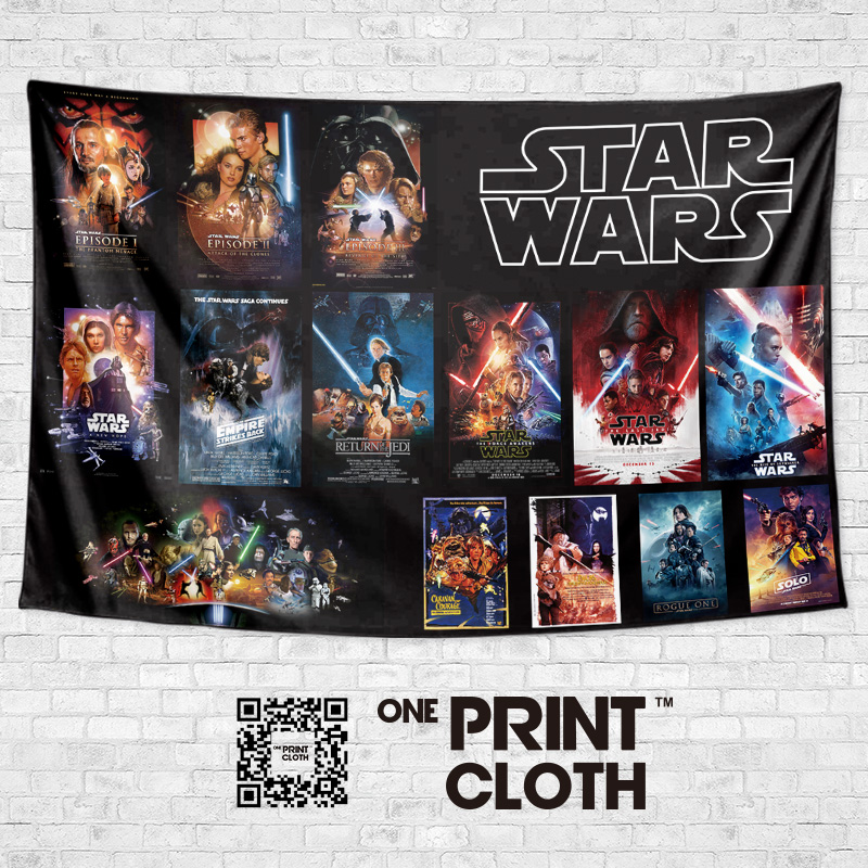 Star Wars星球大战系列电影定制周边装饰画背景墙布海报挂毯挂布