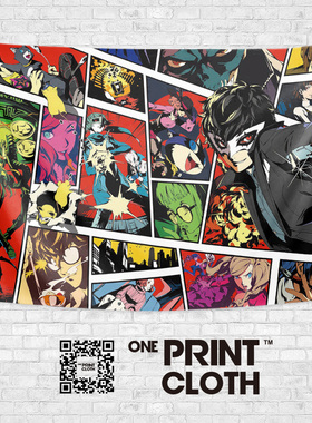 女神异闻录PERSONA5二次元少女定制墙布装饰背景布海报挂毯画挂布