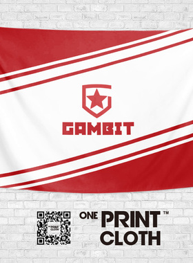 gambit电竞战队海报应援周边主题酒店定制墙布装饰背景布挂毯挂布