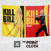 杀死比尔Kill Bill昆汀电影定制周边装 饰画背景墙布海报挂毯挂布