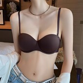 圆圆杯内衣女小胸聚拢显大收副乳防下垂无钢圈舒适无痕半杯文胸罩