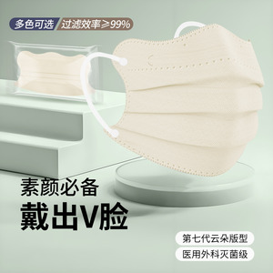 【戴出V脸】云朵型医用外科口罩