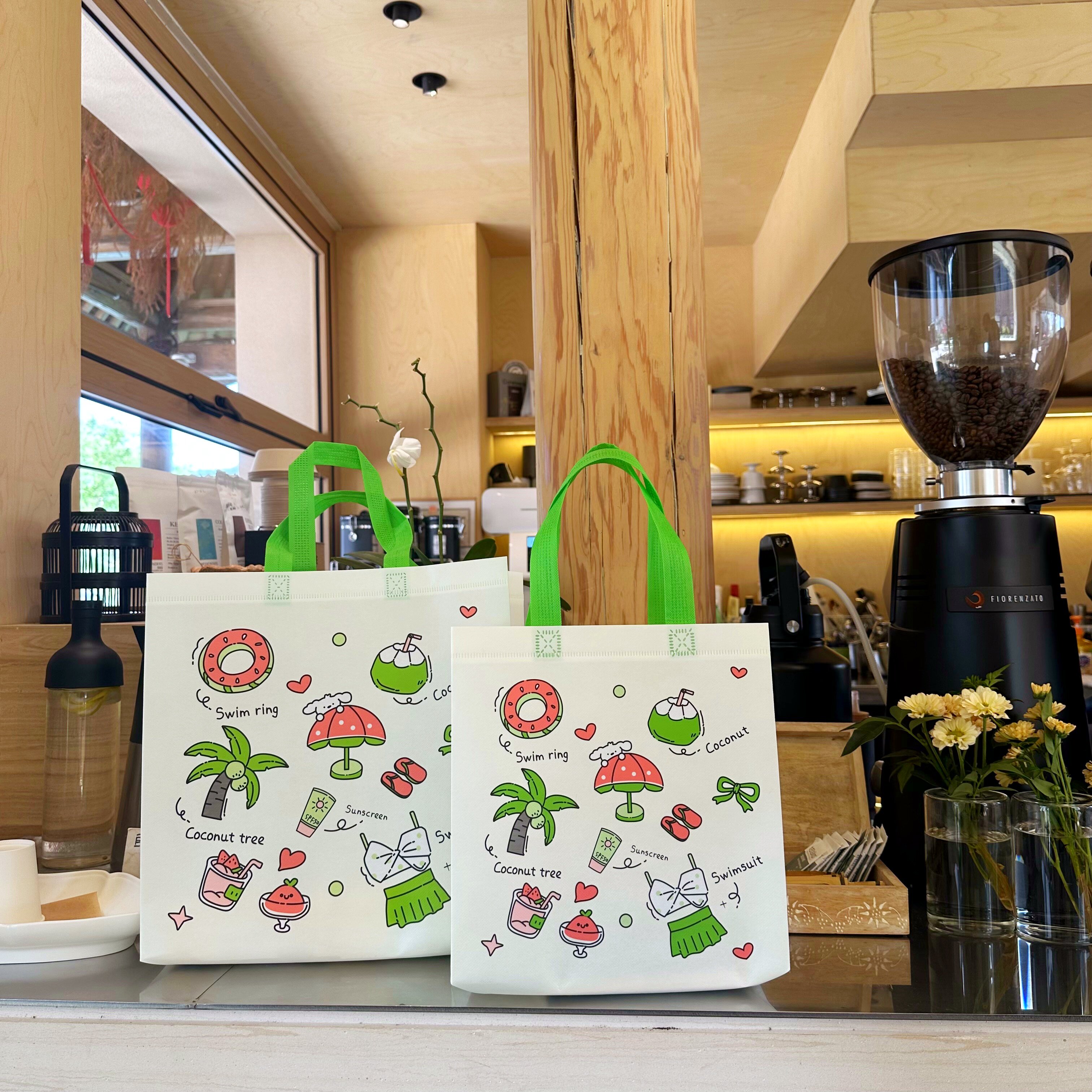 沙滩服装手提袋子无纺布环保袋商场购物袋礼品包装袋收纳防水防漏