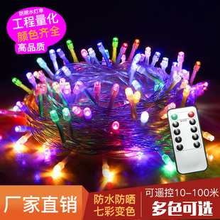2026年春节装 饰LED满天星户外防水变色灯 饰灯七彩旋转彩灯过年装