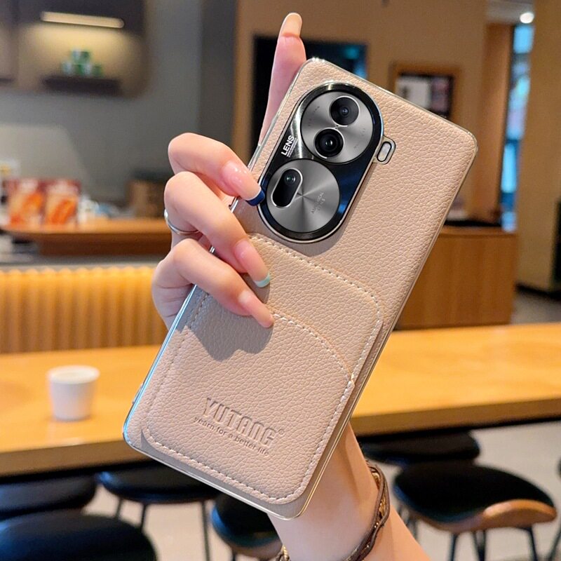 适用opporeno16手机壳reno15保护卡套reon14带插卡槽rone13学生夹饭卡包银行公交会员身份证门禁卡片12pro11