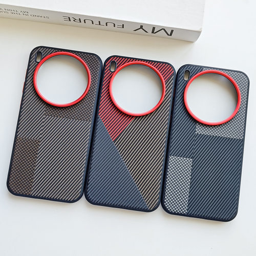 适用vivox300ultra手机壳新款x200pro保护套viv0x200pr0mini全包防摔x200s创意拼接por凯夫拉碳纤维皮纹后壳