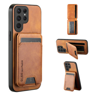 适用三星S25FE手机壳零钱夹GalaxyS25 S9360收纳卡包SMS9380磁吸支架S9370背夹卡片EDGE 多卡槽ULTRA插卡套SM