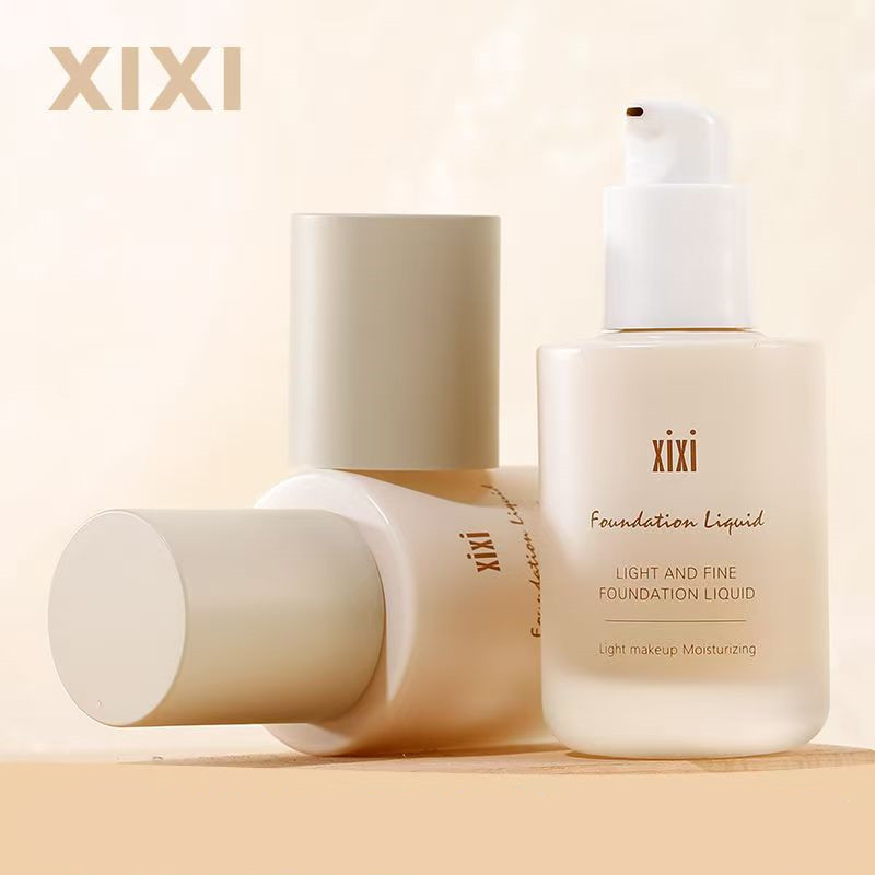 新款推荐淡雅持妆粉底液修饰肤色奶油质地服帖不易斑驳卡纹学生