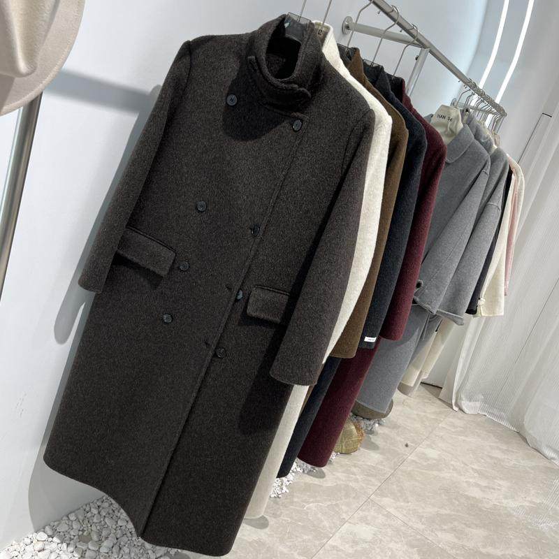 气质2024秋冬新款双面羊绒大衣