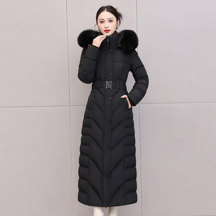 2025冬季新款超长款到脚踝羽绒服女长款修身加厚防寒外套超长过膝