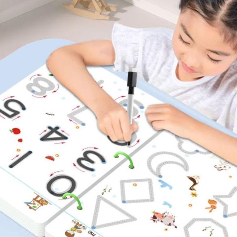 幼儿控笔训练字帖描红本练字涂色绘本启蒙教育用品D3