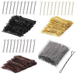 一字发夹钢夹袋装滴油发卡夹侧边夹刘海夹盘发造型固定碎发夹子