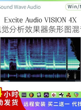 Excite Audio VISION 4X 视觉分析插件 条形图 混音多功能Win/Mac