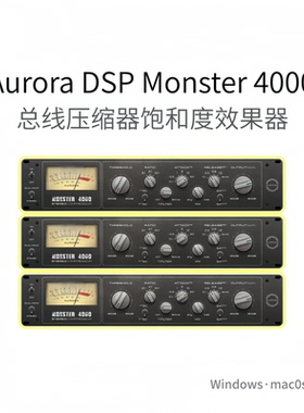 Aurora DSP Monster 4000 多功能总线压缩器 饱和度效果器Win/Mac