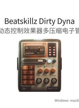 Beatskillz Dirty Dyna 动态控制插件 多压缩机 电子管 均衡器Win