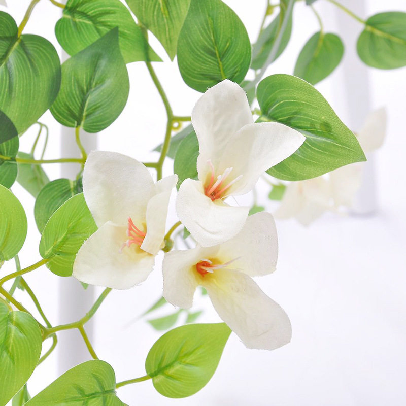 仿真三角梅假花壁挂墙面客厅塑料藤蔓植物吊篮婚庆垂吊高仿真