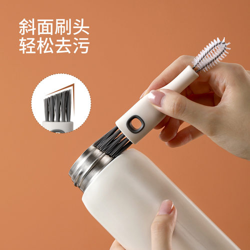 二合一保温杯盖刷多功能凹槽清洁刷子杯刷盖缝隙清洗奶瓶清洁