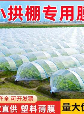 农用小拱棚膜透明种植保温保湿二膜加厚塑料薄膜防寒防冻塑料布