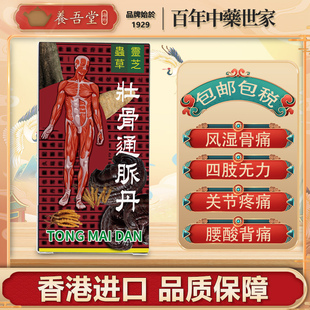 印尼壮骨通脉丹香港风湿骨痛关节疼痛酸舒经活络无力虫草灵芝48粒