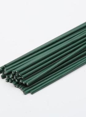 2号花杆高品质光滑DIY手工制作材料绿色花杆做丝带玫瑰花艺40CM长