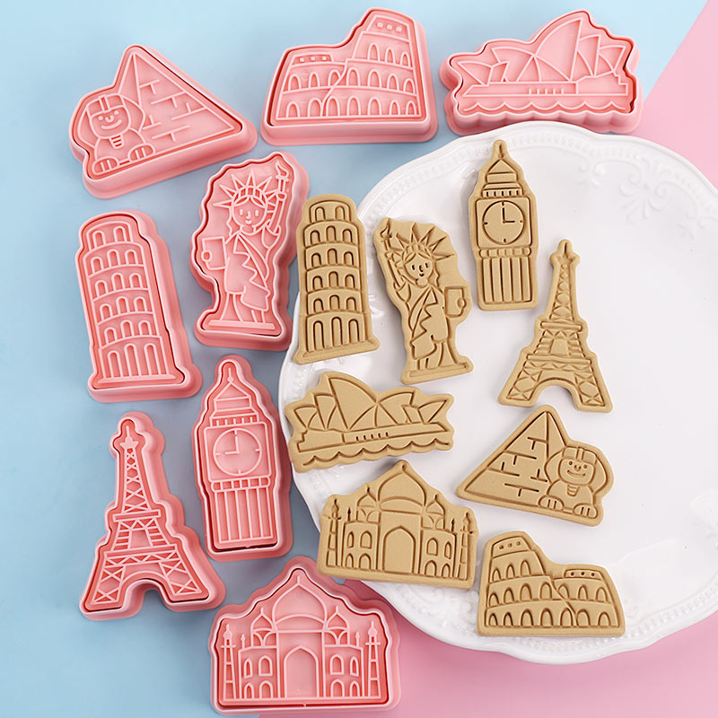全球地标建筑饼干模具