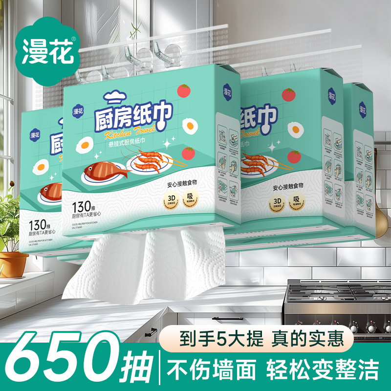 【限1单优惠】漫花5大提厨房挂抽