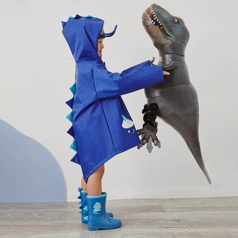 CHILDRENS DINOSAUR RAIN BOOTS BOYS LIGHT AND NON-SLIP NEW 2024 GIRLS POPULAR RAIN BOOTS WATERPROOF MEDIUM TUBE FOREIGN TRADE WATER SHOES