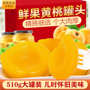 黄桃罐年货头新鲜水果罐头食品开盖即食果肉山楂雪梨黄杏什锦多种