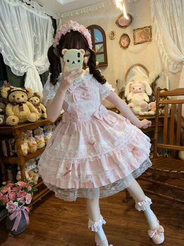 【征名中】YoYo酱原创原创古早doll感甜美jsk斗篷蛋糕公主裙
