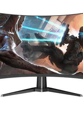 24/27寸高清曲面显示器/27寸2K直面显示器/32寸2K165hz曲面显示器
