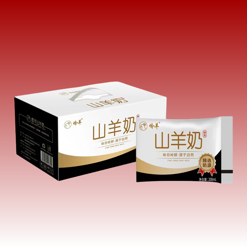 岭羊山羊奶200ml*12袋鲜奶