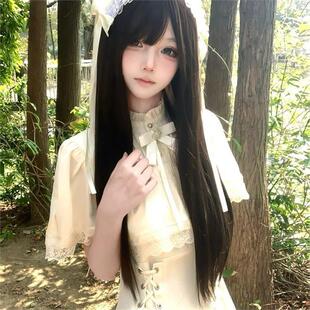 2026年夏季新款哥特lolita蕾丝收腰中长款斗篷连衣裙