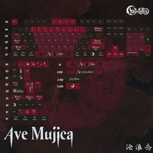[新版]Ave Mujica V2键帽热升华140键MyGo母鸡卡颂乐人偶