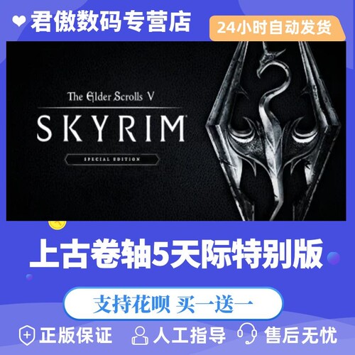 Steam PC正版 游戏 上古卷轴5天际特别版 The Elder Scrolls V: Skyrim Special Edition 君傲数码