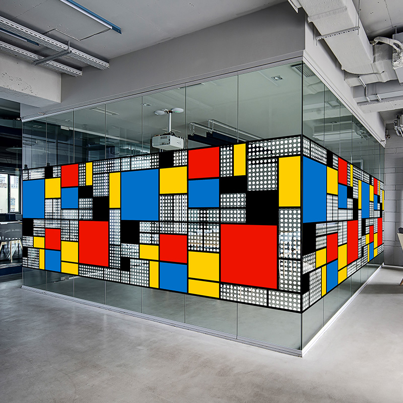 复古艺术静电玻璃贴膜