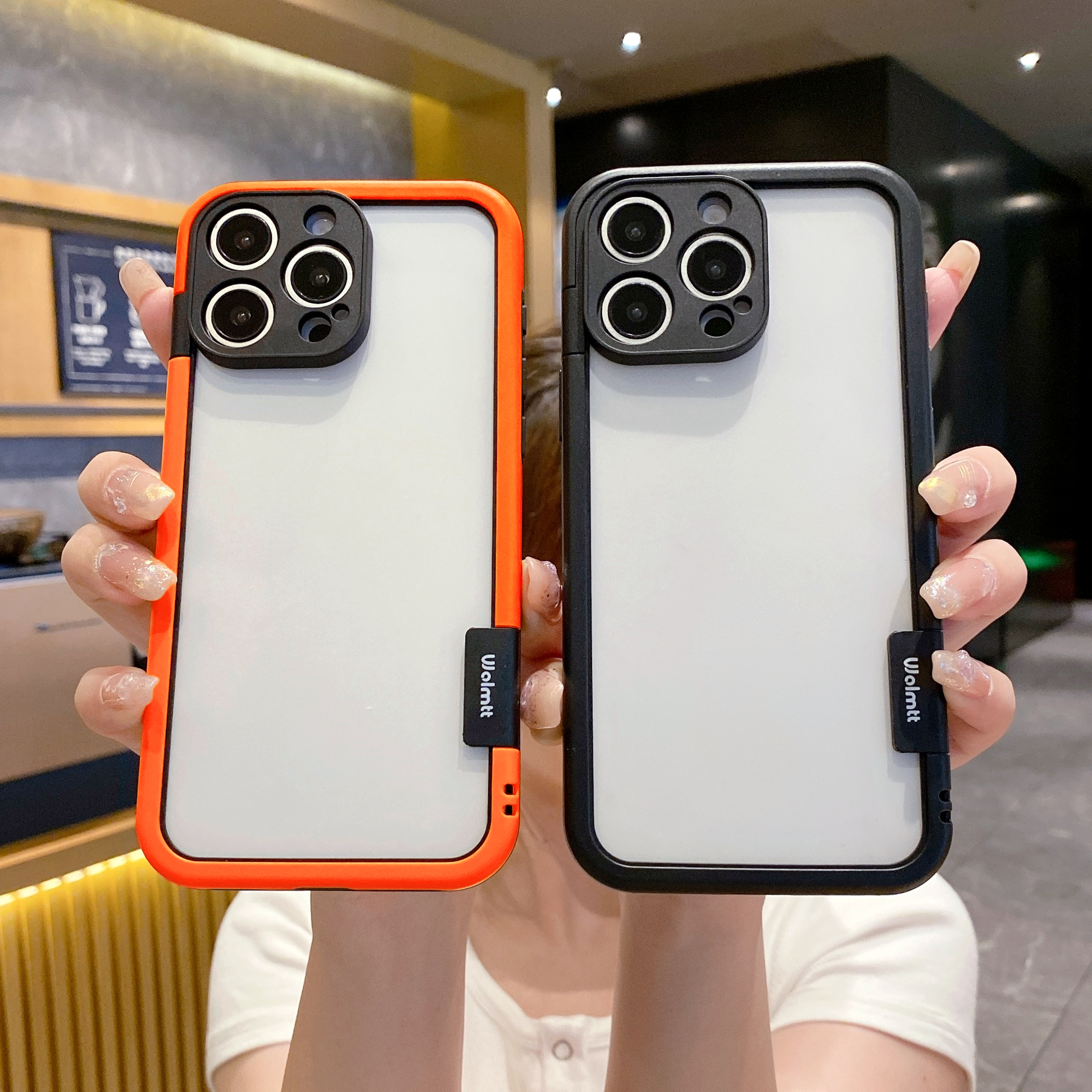 新款纯边框苹果TPU金属漆软壳