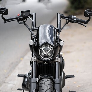 奔达金吉拉250改装猪头罩专用无损直上大灯罩装饰面板