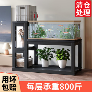超强承重鱼缸架底柜双层多层龟缸架子桌子底座金属钢架客厅置物架