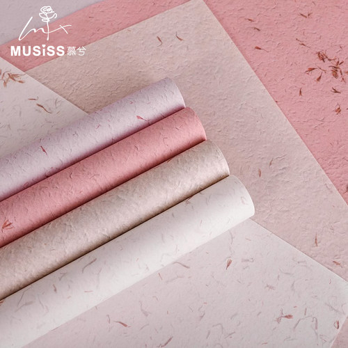 加厚手撕花瓣纸风华纸花束包装纸高质感鲜花包花纸东巴纸花艺纸