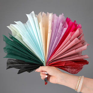 棉花糖鲜花包装纸玫瑰印花内衬纸棉纸礼物礼品花束花艺包花纸材料