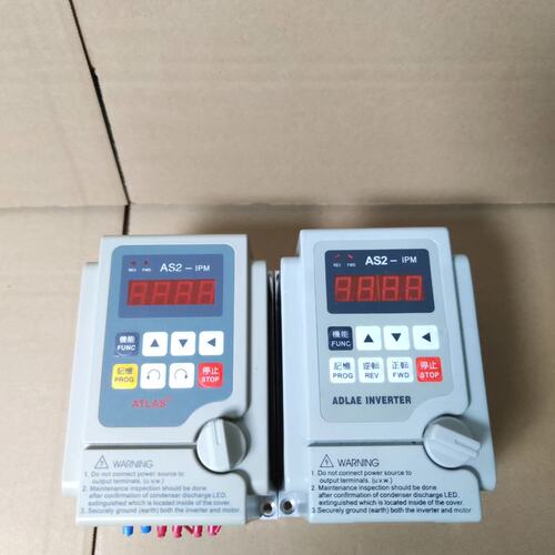 议价爱德利750W变频器，型号AS2-107，220V/0.可维修